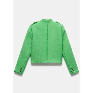 Mint Velvet Green Boucle Jacket